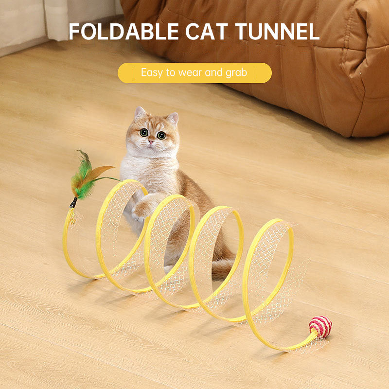 S-Shaped Cat Pet Tunnel